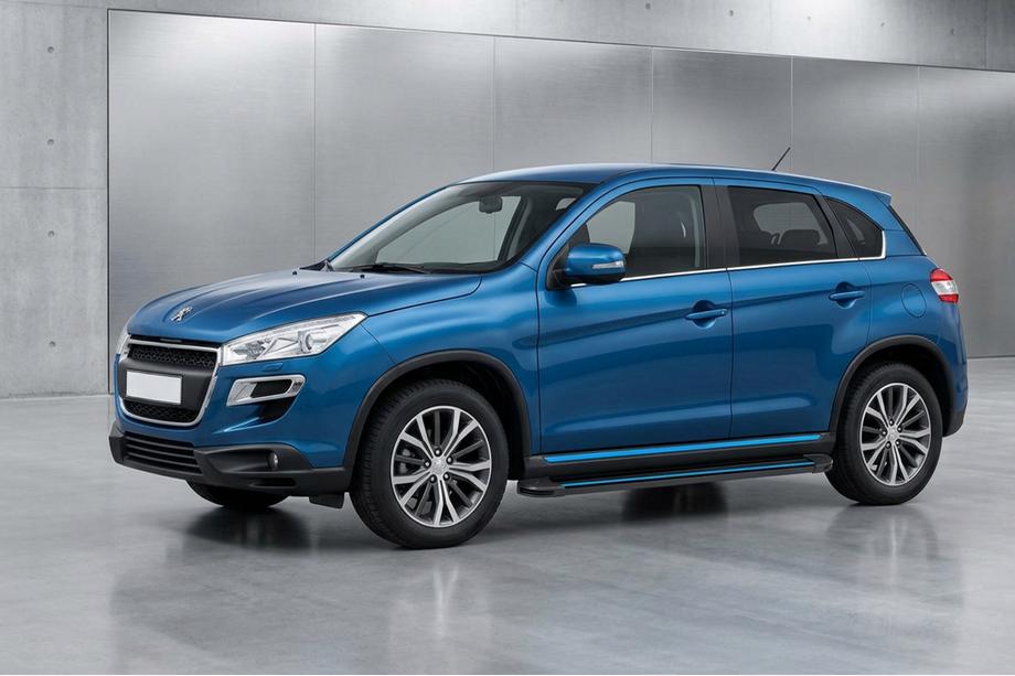 Peugeot 4008 2012–2017 Boční nášlapy Maya Blue (2 ks, hliník) Fotografie 1