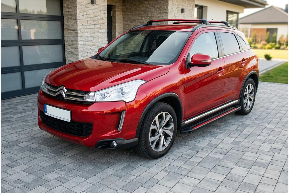 Citroen C-4 Aircross 2012–2017 Boční nášlapy Maya Red (2 ks, hliník) Fotografie 1