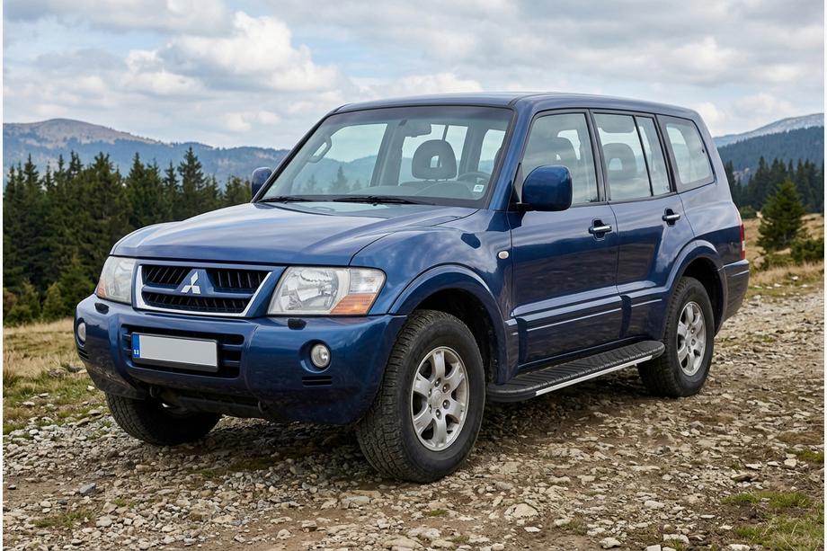 Mitsubishi Pajero Wagon III 1999–2006 Boční prahy Bosphorus Grey (2 ks, hliník) Image