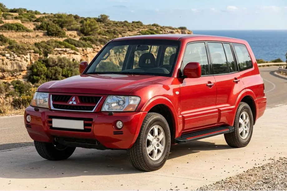 Mitsubishi Pajero Wagon III 1999–2006 Boční nášlapy Maya Red (2 ks, hliník) Image