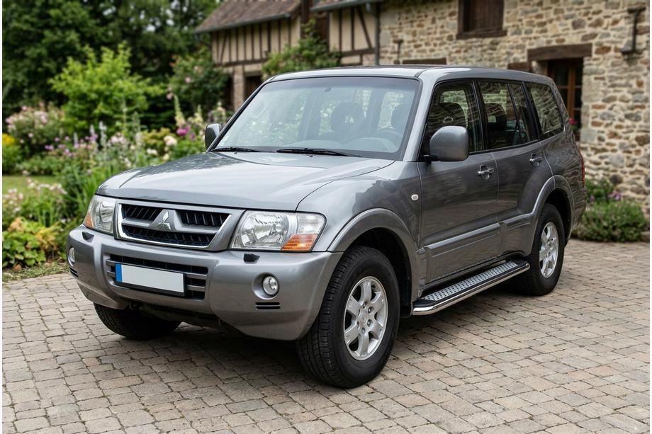 Mitsubishi Pajero Wagon III 1999–2006 Boční prahy Maydos V2 (2 ks, hliník ↗ nerez) Fotografie 1