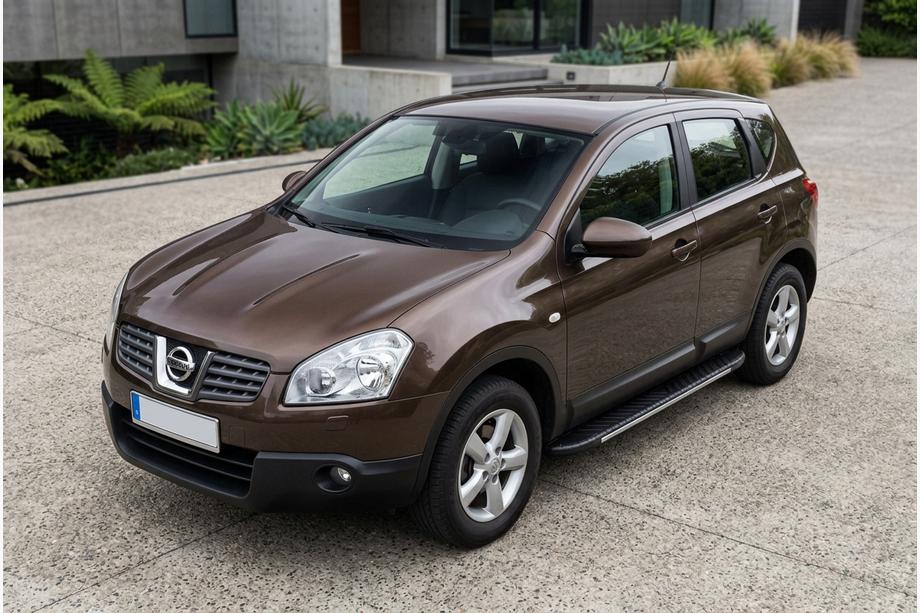 Nissan Qashqai 2007–2010 Boční prahy Bosphorus Grey (2 ks, hliník) Image
