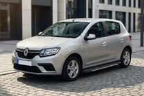 Dacia Sandero 2013–2020 Boční prahy Bosphorus Grey (2 ks, hliník) fotografie 1