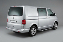Volkswagen T5 2010–2015 Boční prahy Bosphorus Grey (2 ks, hliník) Dlouhý rozvor fotografie 1