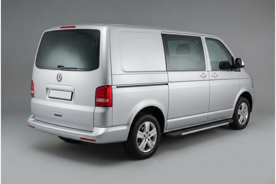 Volkswagen T5 2010–2015 Boční prahy Bosphorus Grey (2 ks, hliník) Dlouhý rozvor Image