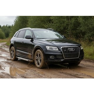 Boční prahy New Vision Grey (2 ks., hliník) Audi Q5 2008–2017 fotografie 1