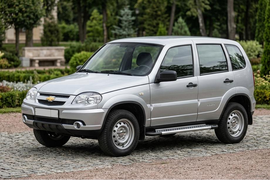 Chevrolet Niva 1998–2020 Boční prahy New Vision Grey (2 ks., hliník) Image