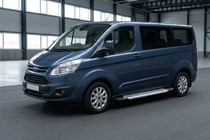 Ford Custom 2013–2022 Boční prahy New Vision Grey (2 ks., hliník) Dlouhý rozvor fotografie 1