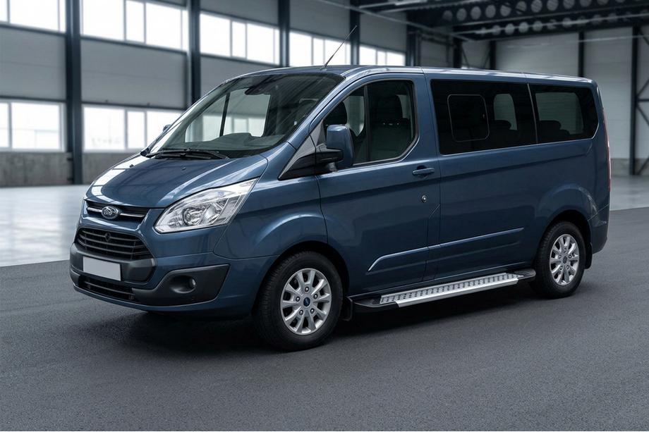 Ford Custom 2013–2022 Boční prahy New Vision Grey (2 ks., hliník) Dlouhý rozvor Image
