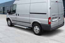 Ford Transit 2000–2014 Boční prahy New Vision Grey (2 ks., hliník) L3/L4 (dlouhá) fotografie 1