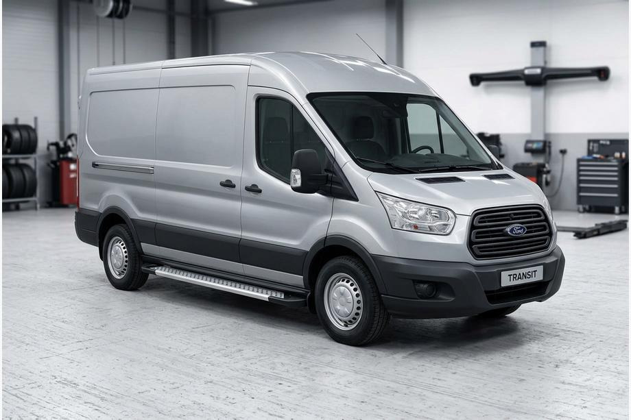 Ford Transit 2014– Boční prahy New Vision Grey (2 ks., hliník) L2 (dlouhá) / L3 (prodloužená) Image