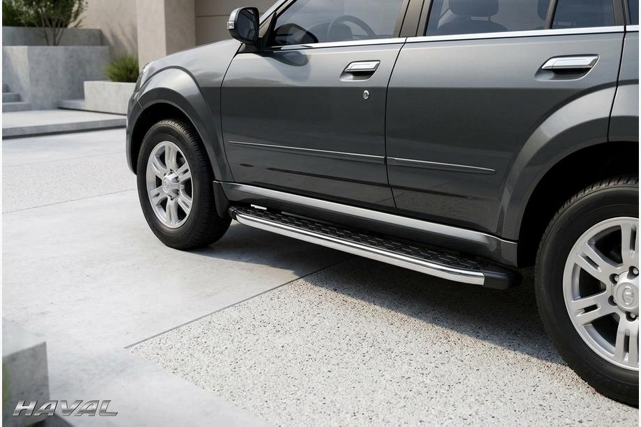 GreatWall Haval/Hover H3 2005–2013 Boční nášlapy BlackLine (2 ks, hliník) Image
