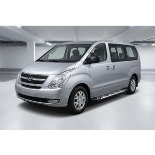 Boční nášlapy Sunrise (2 ks, hliník) Hyundai H300, H1, Starex 2008–2020 fotografie 1