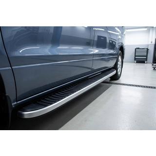 Boční nášlapy Tayga Grey (2 ks, hliníkové) Hyundai H300, H1, Starex 2008–2020 fotografie 1