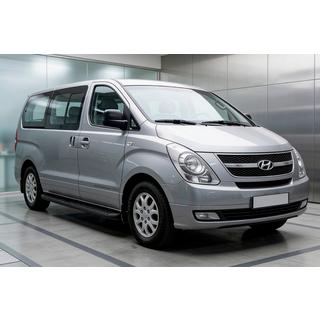 Boční nášlapy Tayga Black (2 ks, hliníkové) Hyundai H300, H1, Starex 2008–2020 fotografie 1