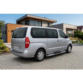 Boční nášlapy Tayga V2 (2 ks, hliník) Hyundai H300, H1, Starex 2008–2020 fotografie 1
