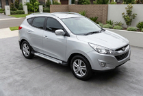 Hyundai IX-35 2010–2015 Boční prahy New Vision Grey (2 ks., hliník) fotografie 2