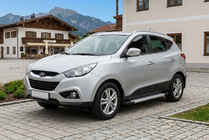 Hyundai IX-35 2010–2015 Boční prahy New Vision Grey (2 ks., hliník) fotografie 1