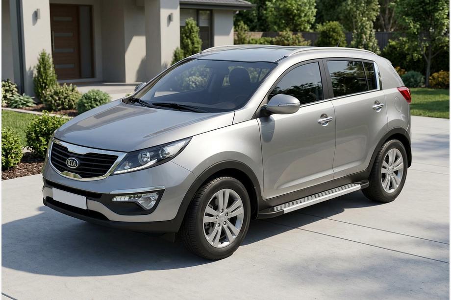 Kia Sportage 2010–2015 Boční prahy New Vision Grey (2 ks., hliník) Image