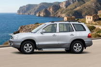 Hyundai Santa Fe 1 2000–2006 Boční prahy New Vision Grey (2 ks., hliník) fotografie 1