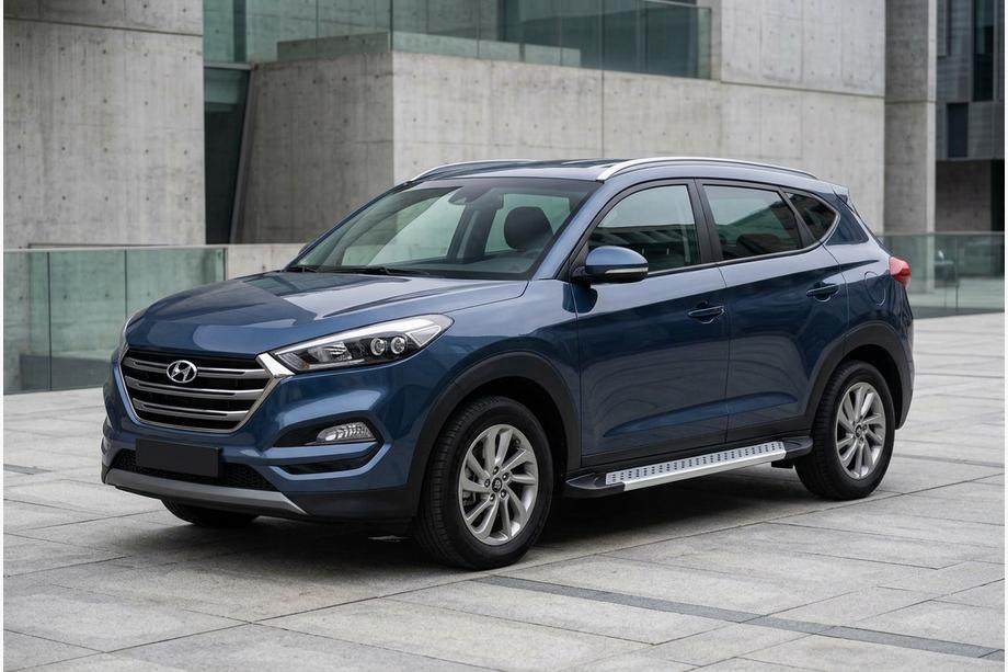 Hyundai Tucson TL 2016–2021 Boční prahy New Vision Grey (2 ks., hliník) Image