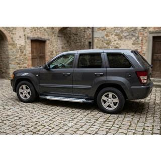 Boční prahy New Vision Grey (2 ks., hliník) Jeep Grand Cherokee WK 2004–2010 fotografie 1