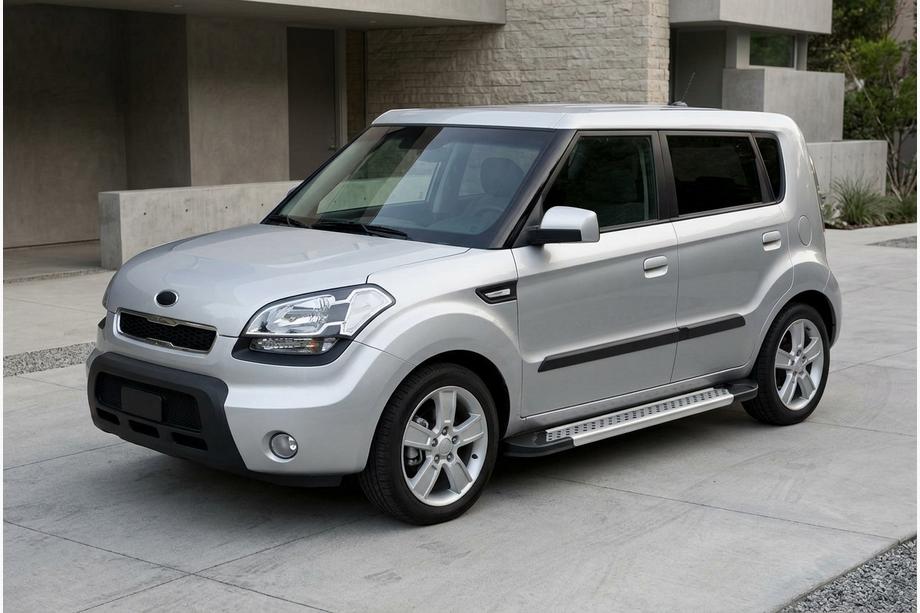Kia Soul I 2008–2013 Boční nášlapy New Vision Grey (2 ks, hliník) Image