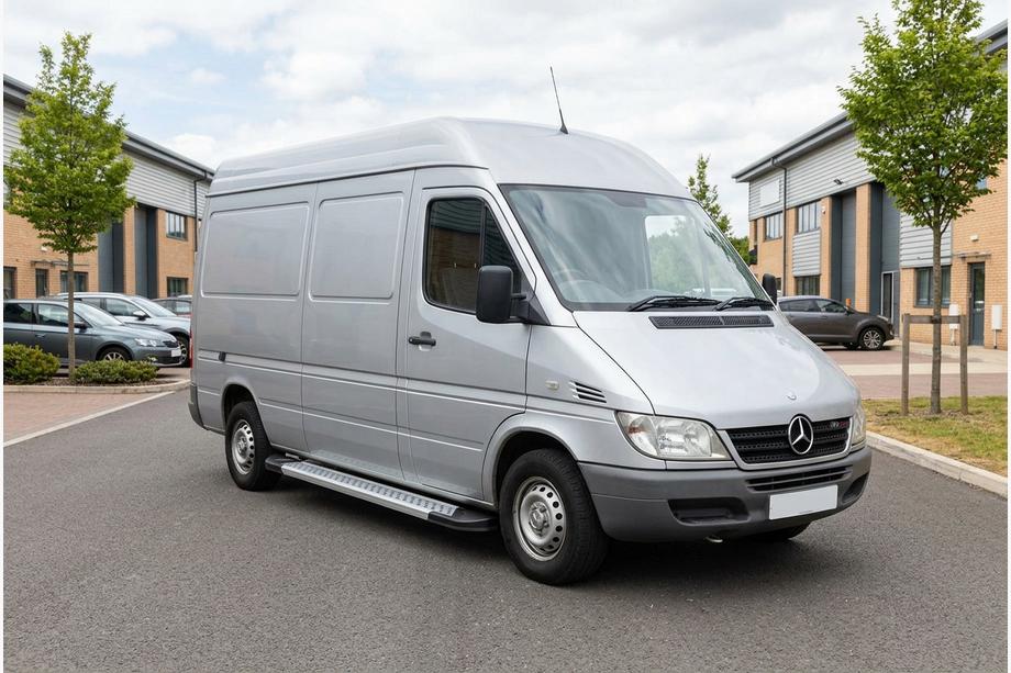 Mercedes Sprinter W901/902/903/904/905 1995–2006 Boční prahy New Vision Grey (2 ks., hliník) Dlouhý rozvor Image