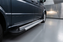 Mercedes Vito W639 2004–2014 Boční prahy New Vision Grey (2 ks., hliník) Dlouhá (ExtraLong) fotografie 1