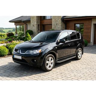 Boční nášlapy Tayga Black (2 ks, hliník) Mitsubishi Outlander 2006–2012 fotografie 1