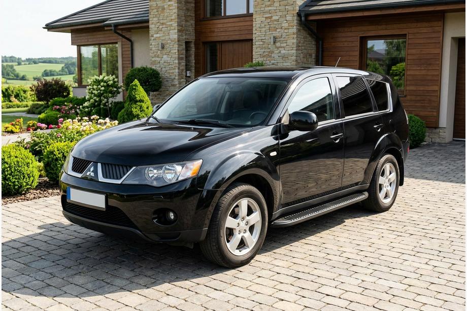 Mitsubishi Outlander 2006–2012 Boční nášlapy Tayga Black (2 ks, hliník) Image