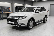 Mitsubishi Outlander 2012–2021 Boční prahy New Vision Grey (2 ks., hliník) fotografie 1