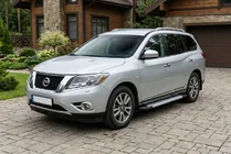 Nissan Pathfinder R52 2012–2021 Boční prahy New Vision Grey (2 ks., hliník) fotografie 1