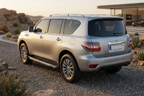 Nissan Patrol Y62 2010–2024 Boční nášlapy BlackLine (2 ks, hliník) fotografie 1