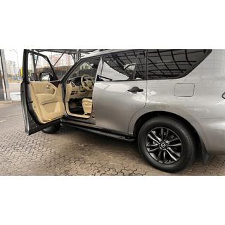 Boční prahy New Vision Grey (2 ks., hliník) Nissan Patrol Y62 2010–2024 fotografie 4
