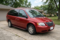Chrysler Voyager 2001–2007 Boční nášlapy Maya Red (2 ks, hliník) fotografie 1