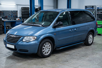 Chrysler Voyager 2001–2007 Boční nášlapy Maya Blue (2 ks, hliník) fotografie 1