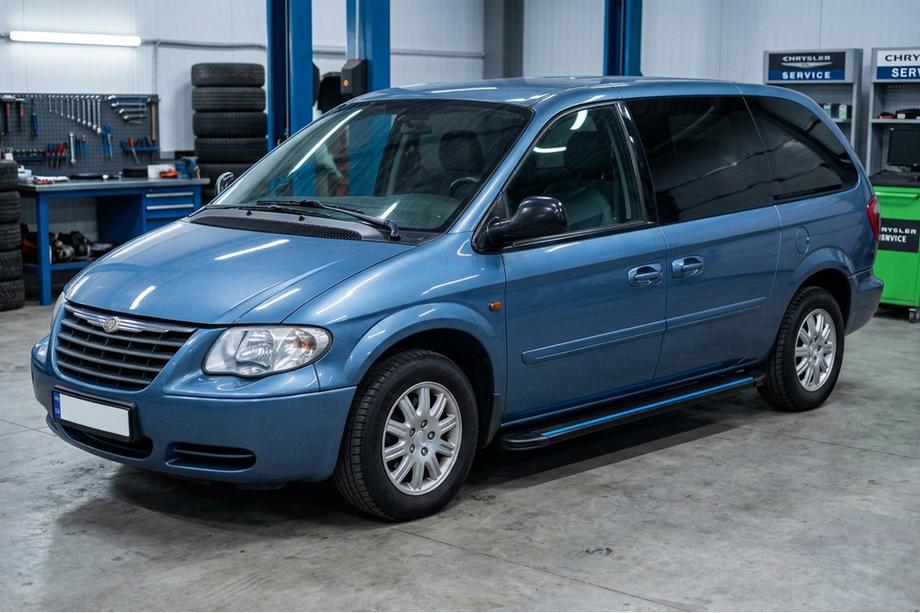 Chrysler Voyager 2001–2007 Boční nášlapy Maya Blue (2 ks, hliník) Image