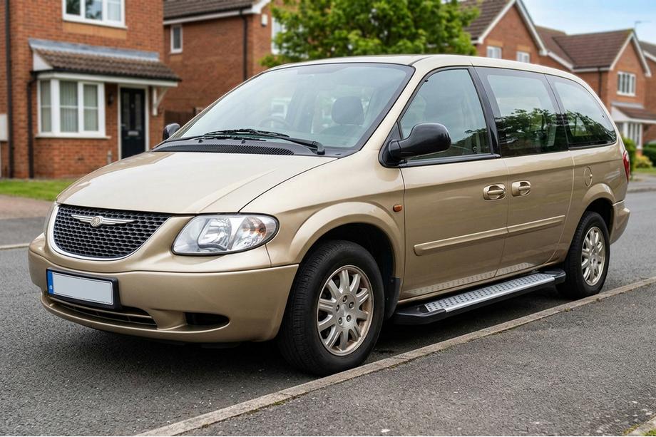 Chrysler Voyager 2001–2007 Boční nášlapy Allmond Grey (2 ks, hliník) Fotografie 1
