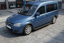 Opel Combo 2002–2012 Boční nášlapy Tayga Black (2 ks, hliník) fotografie 1