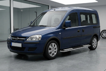 Opel Combo 2002–2012 Boční nášlapy Tayga V2 (2 ks, hliník) fotografie 1