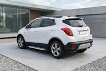 Opel Mokka 2012–2021 Boční prahy New Vision Grey (2 ks., hliník) fotografie 1