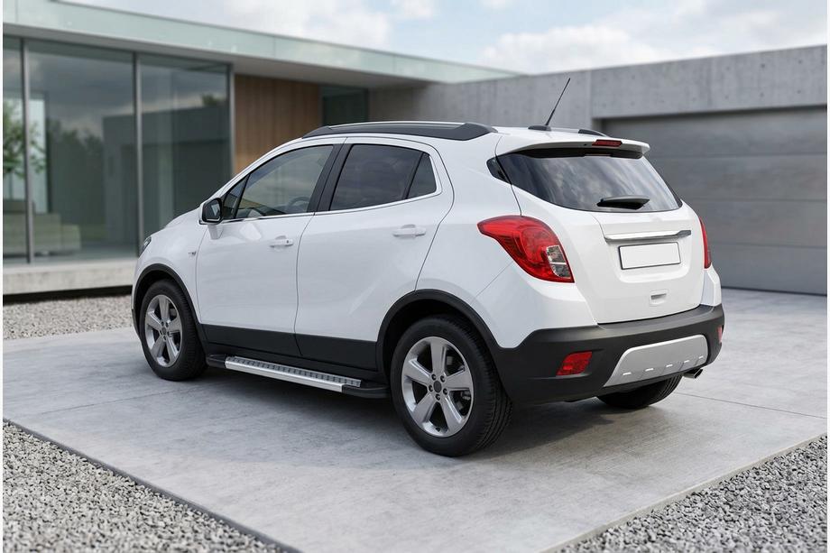 Opel Mokka 2012–2021 Boční prahy New Vision Grey (2 ks., hliník) Image