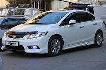 Honda Civic Sedan IX 2011–2016 Deflektor kapoty (EuroCap) fotografie 3