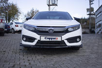 Honda Civic Sedan X 2016–2021 Přední lip spoiler LIP V1 (černý) fotografie 5