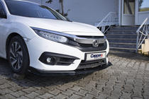 Honda Civic Sedan X 2016–2021 Přední lip spoiler LIP V1 (černý) fotografie 7