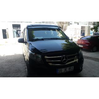 Sluneční kšilt na čelní sklo (černý lesk, 5 mm) Mercedes Vito/V-class W447 2014– fotografie 4