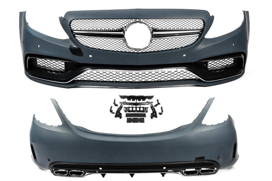 Mercedes C-Class W205 2014–2021 Sada bodykitu s kompletním zadním nárazníkem (AMG C63-designs 2014-2018) Fotografie 5