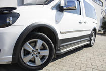 Volkswagen Caddy 2015–2020 Sada lišt a rozšiřovačů lemů blatníků fotografie 13