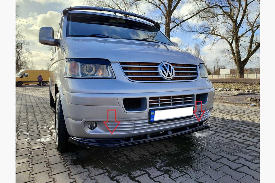 Volkswagen T5 Multivan 2003–2010 Přední lip nástavec (ABS) Image